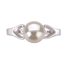 6-7mm Ferskvand Ring in Jessica Hvid