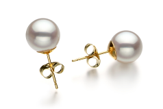 8.5-9mm japansk Akoya Ørering sæt in The word \Hanadama\ does not have a direct translation in Danish as it is a specific term used to describe the highest quality of Akoya pearls in the Japanese pearl grading system. If you are referring to these pearls,