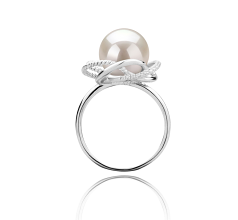 9-10mm Ferskvand Ring in 'Bobbie' --> 'Bobbie' Hvid