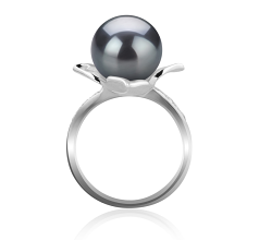 10-11mm Tahitisk Ring in 'Billy' - 'Billy' Sort