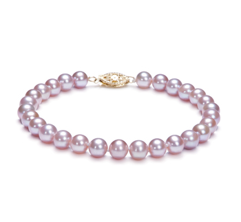 6-6.5mm Ferskvand Armbånd in Lavendel