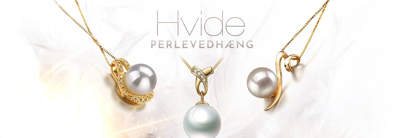 PearlsOnly Hvide perle vedhæng